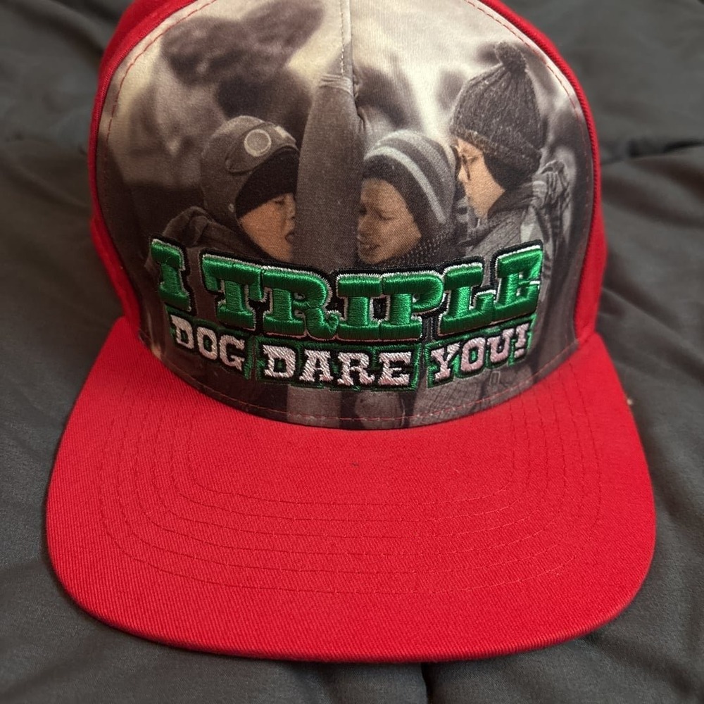 Red 'I Triple Dog Dare You'‎ Snapback Hat
